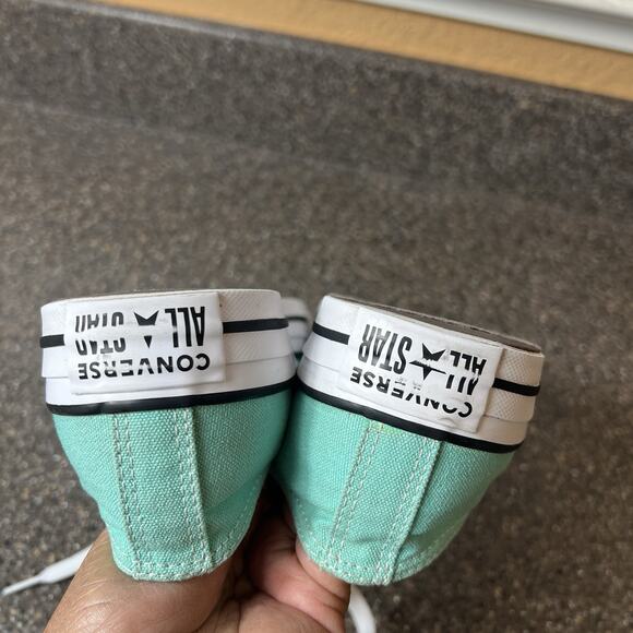 Converse All Star Low Top Womens 8 Mint Green Canvas Shoe Lace Up Mens 6 Sneaker - Picture 8 of 11